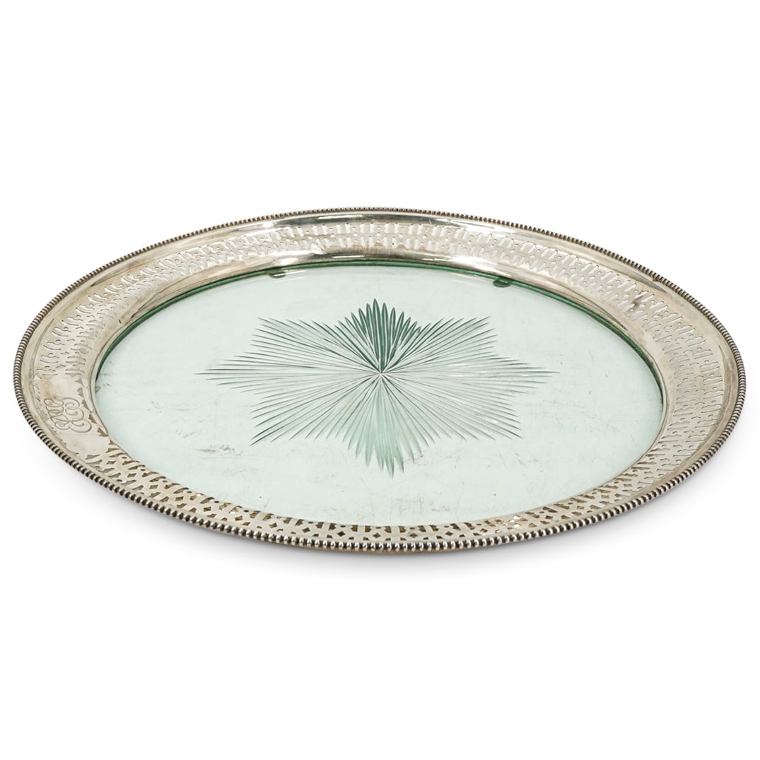 Sterling Silver Crystal Inset Tray (1 of 2)