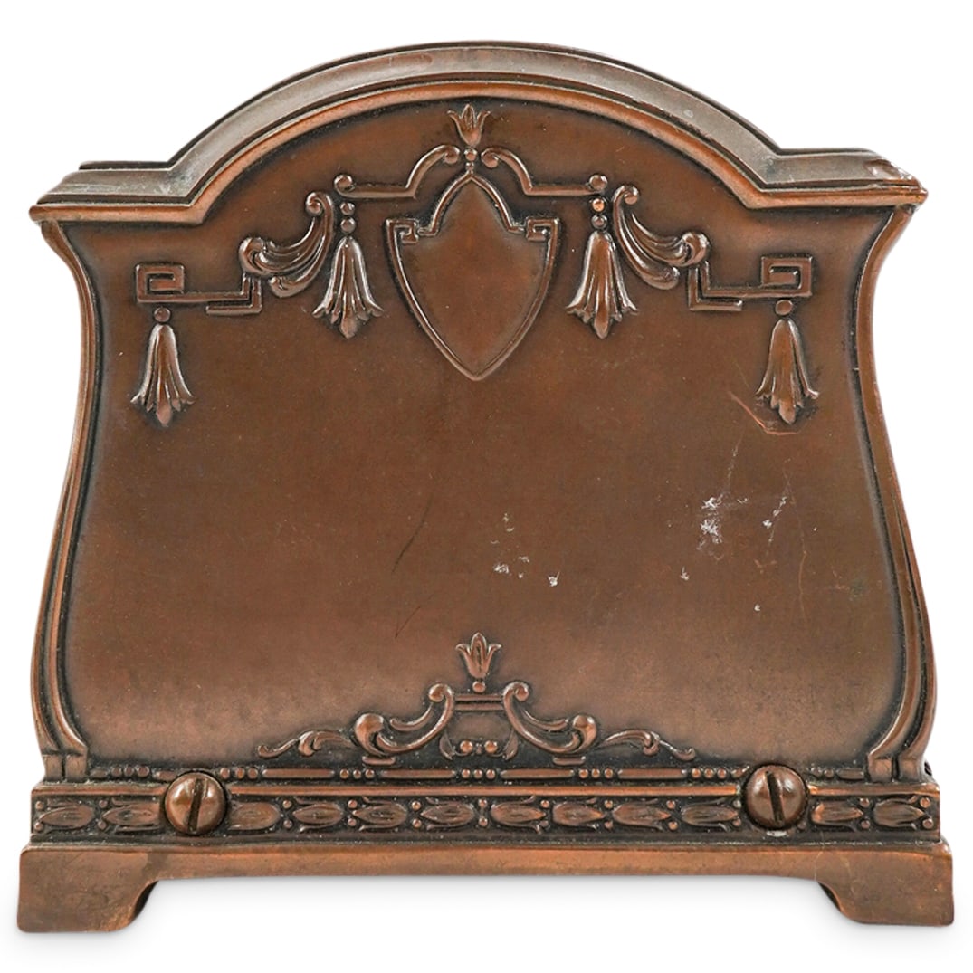 French Vintage Art Nouveau Style Bronze Letter Holder (1 of 3)