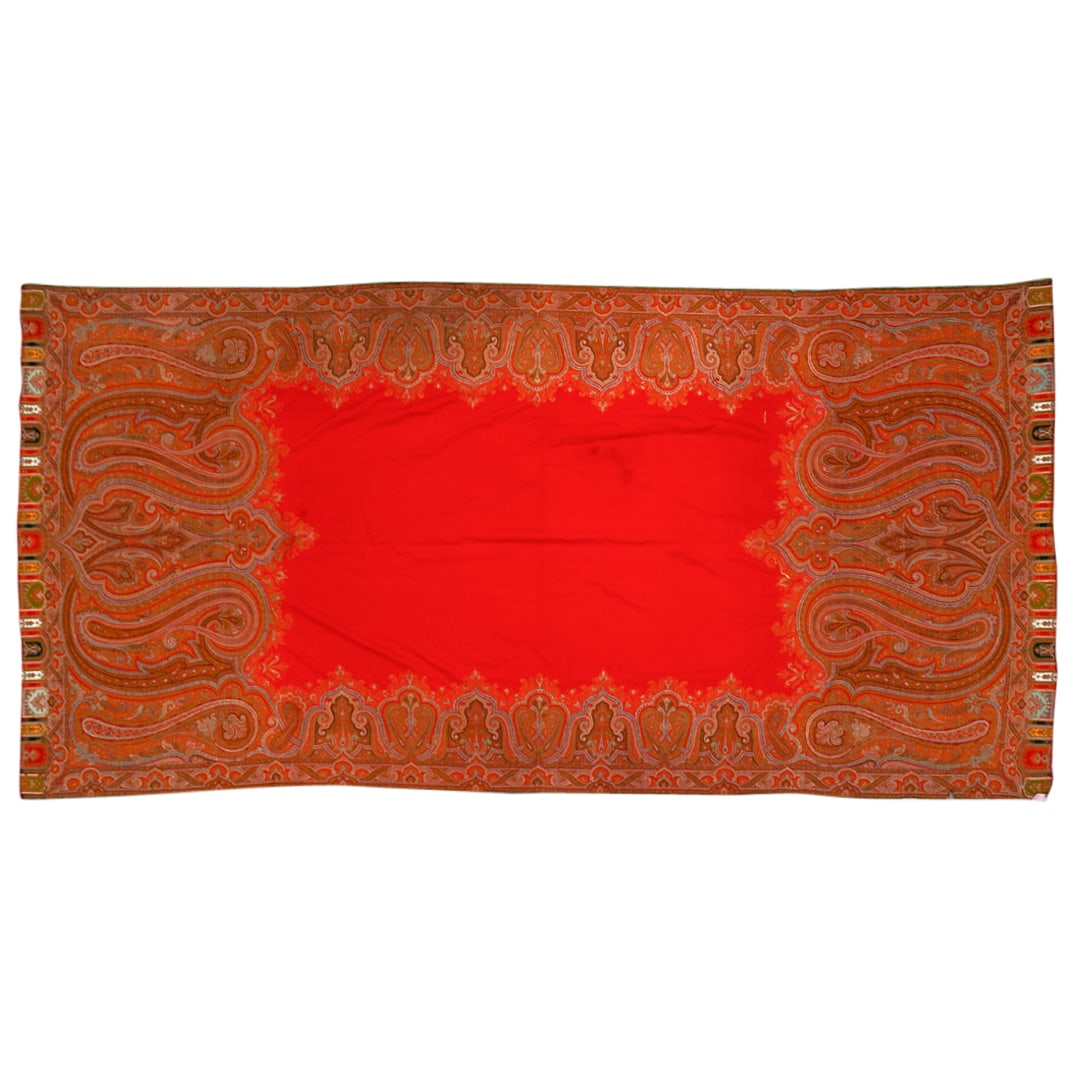 French Silk Paisley Textile (1 of 6)