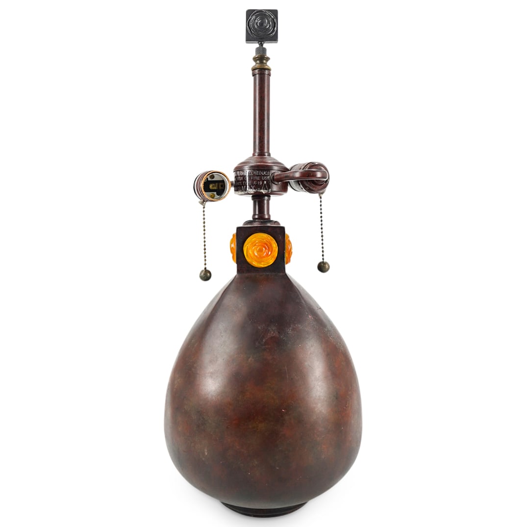 Vintage Dirk Van Erp Style Quoizel Table Lamp (1 of 6)