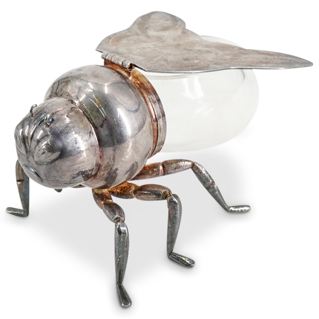 Mid Century Italian Bee Honey Pot (1 of 4)