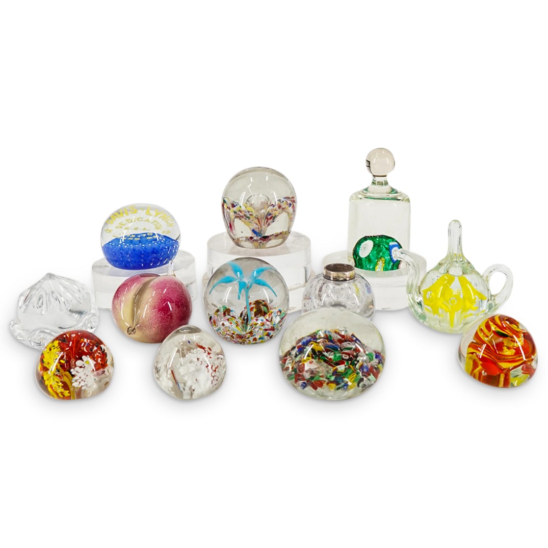 (12 Pc) Art Glass Paperweights (1 of 4)