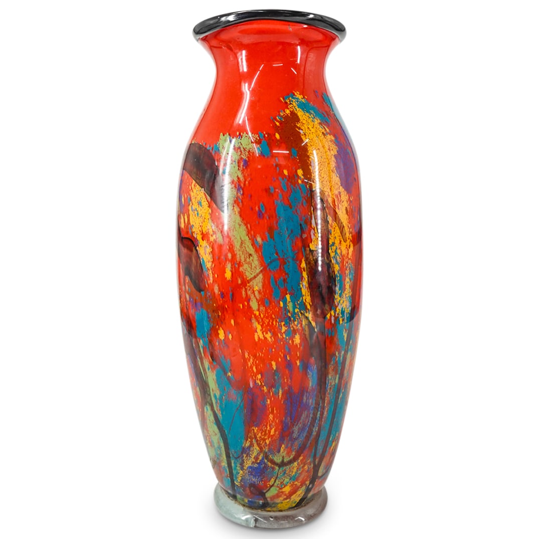 Signed Alexandra Art Glass Vase (1 of 7)
