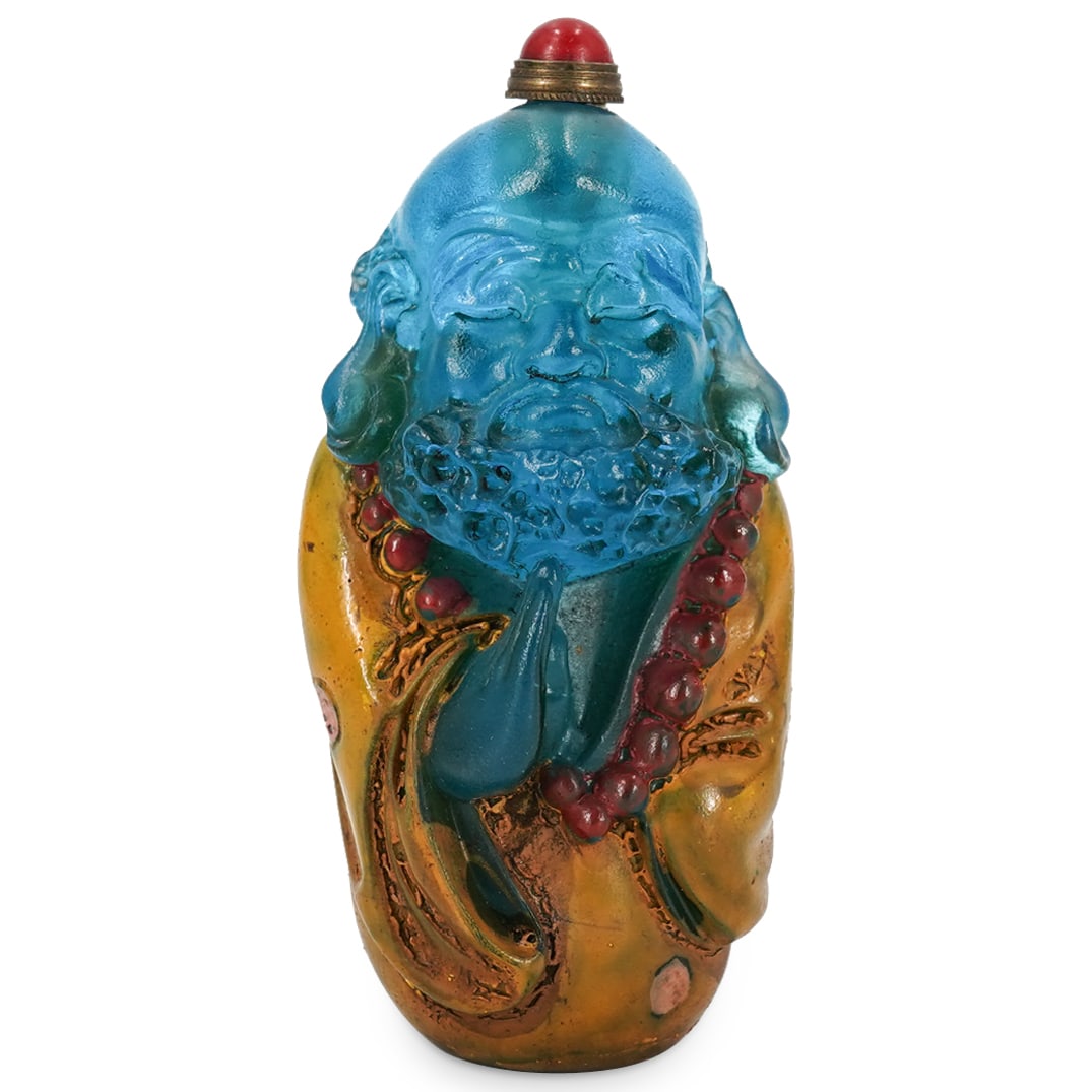 Chinese Peking Glass Figural Snuff Bottle (1 of 6)