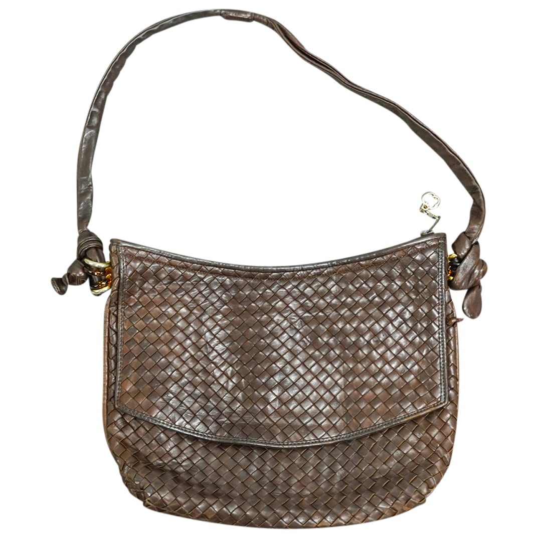 Vintage Italian Cosci Bottega Veneta Style Intrecciato Woven Leather Bag (1 of 4)