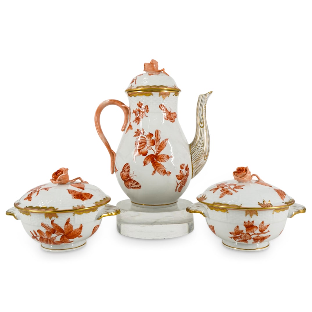 (3 Pc) Herend Porcelain "Fortune" Grouping Set (1 of 16)