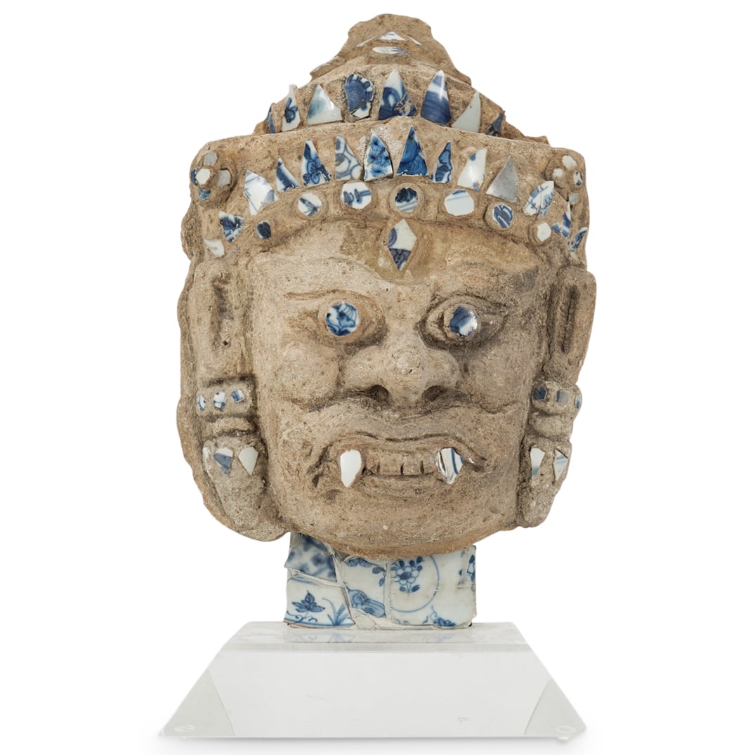 Southeast Asian Porcelain Shard Mask (1 of 6)