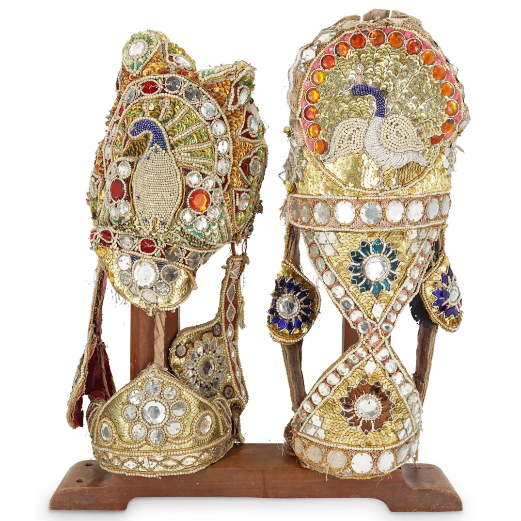 (2 Pc) Indian Horse Masks (1 of 11)