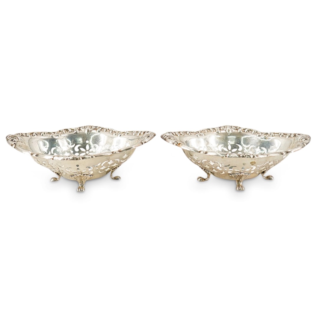 Pair of Birks Sterling Silver Reticulated Footed Bowls (1 of 5)
