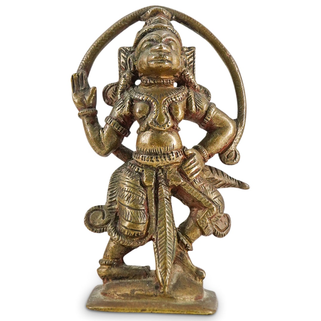 Antique Indian Bronze Hanuman Figurine (1 of 4)
