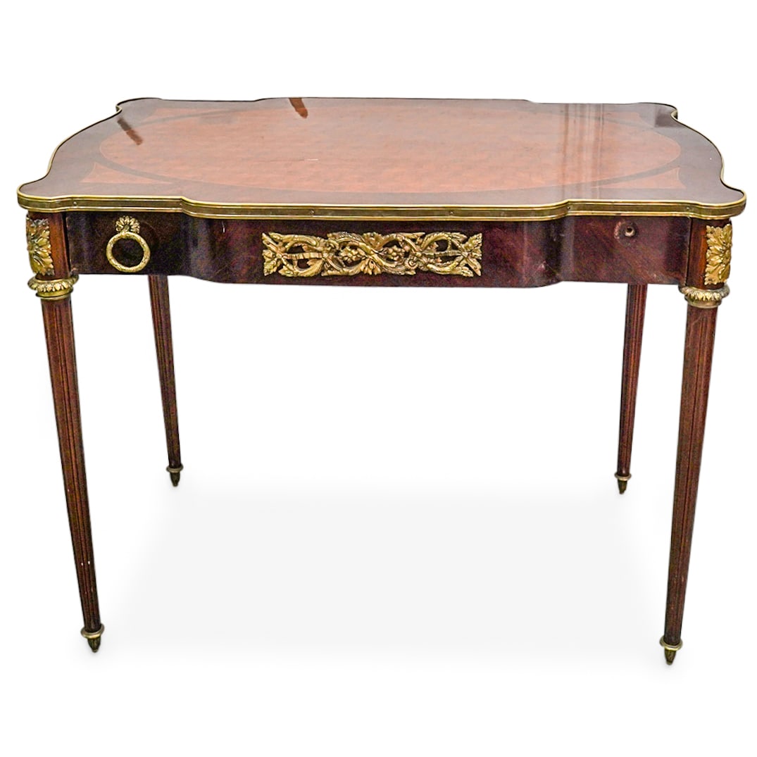 Antique French Marquetry Writing Table (1 of 12)