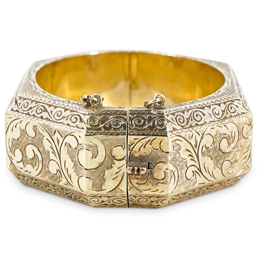 Siamese Sterling Silver Bangle Bracelet (1 of 7)