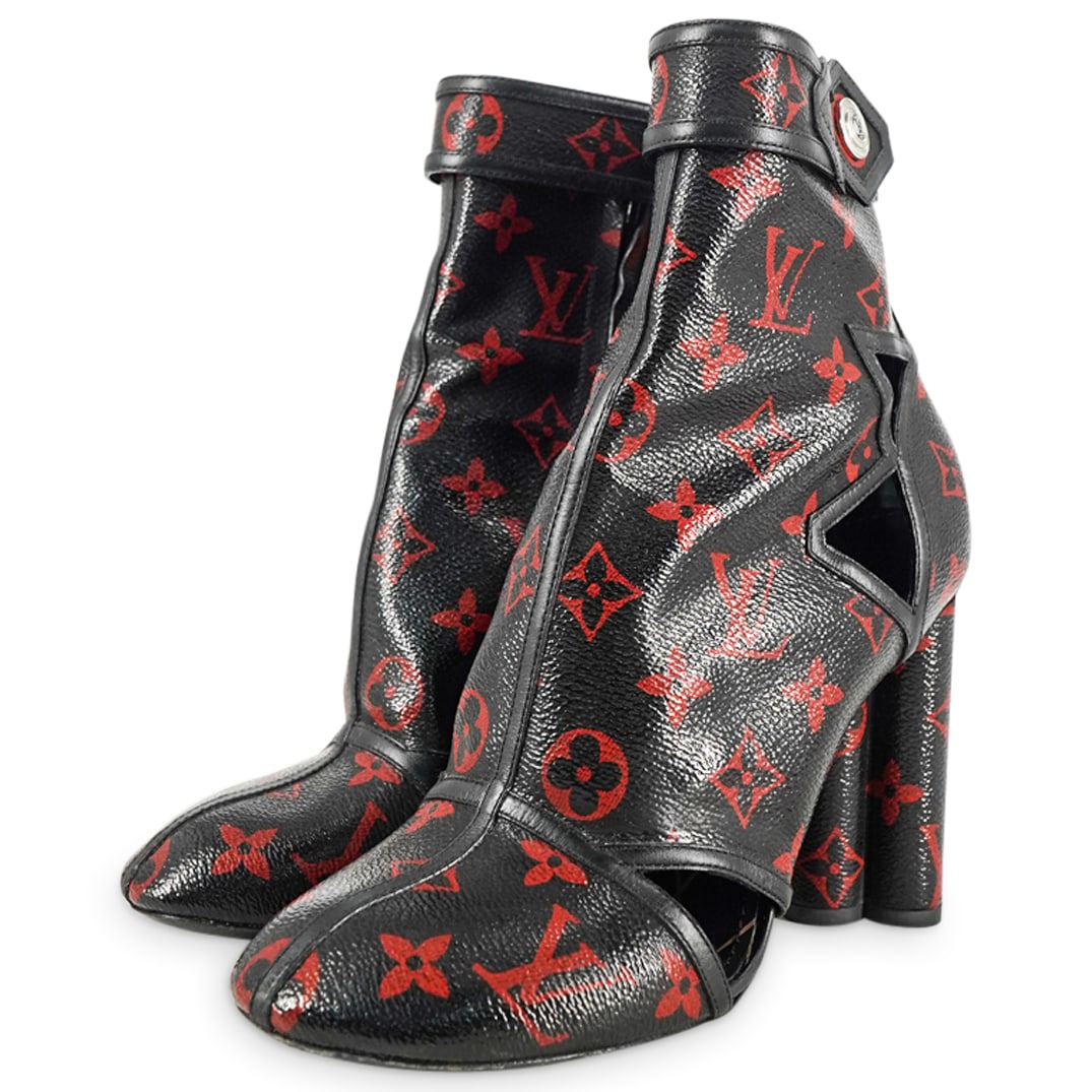 Vintage Louis Vuitton Monogram Infrarouge Logomania Ankle Boots (1 of 6)