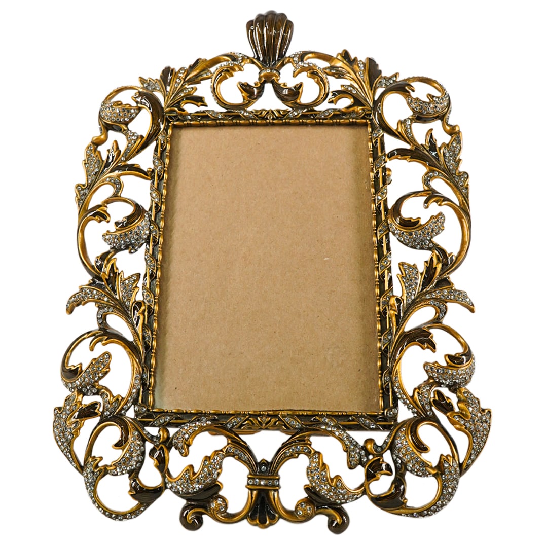 Edgar Berebi Foliage Laden Enameled And Jeweled Picture Frame (1 of 4)