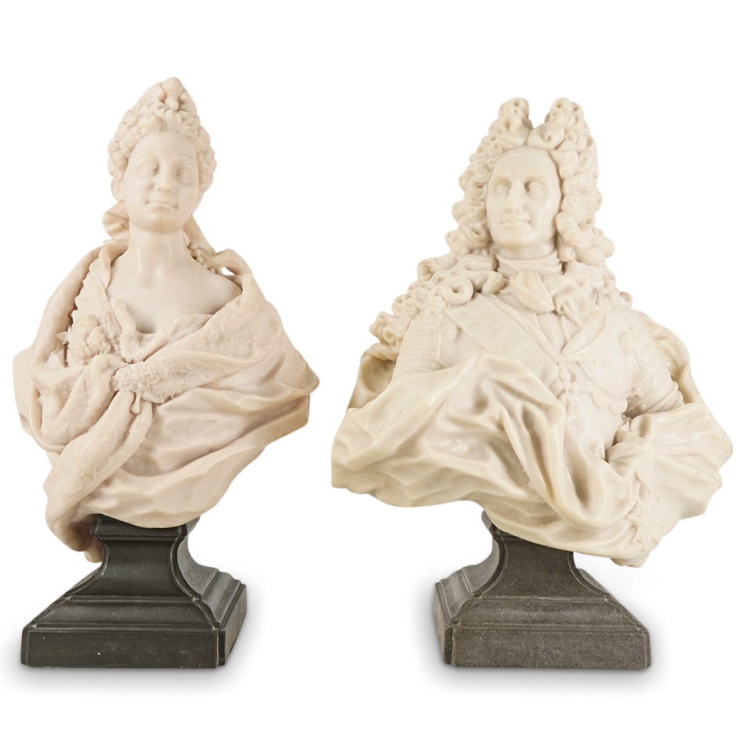 (2 Pc) Composite Bust Portrait Sculptures (1 of 12)