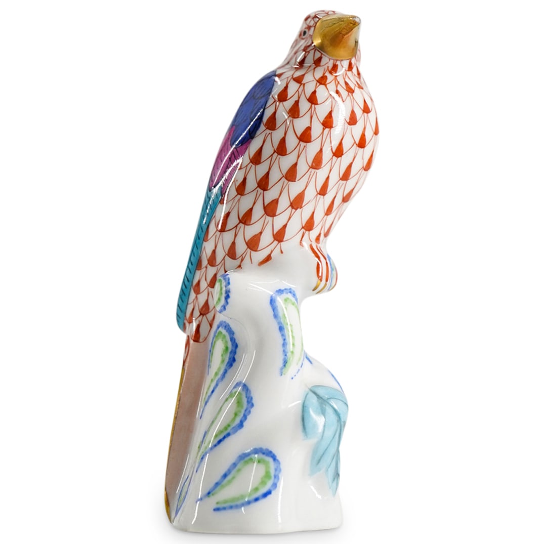 Herend Porcelain "Bird" Rust Fishnet Figurine (1 of 4)