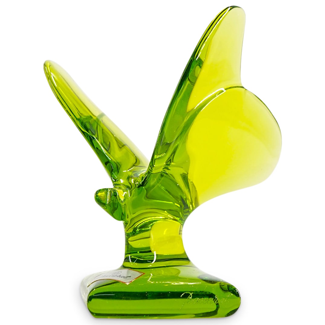 Baccarat Crystal Green "Butterfly" Figurine (1 of 6)