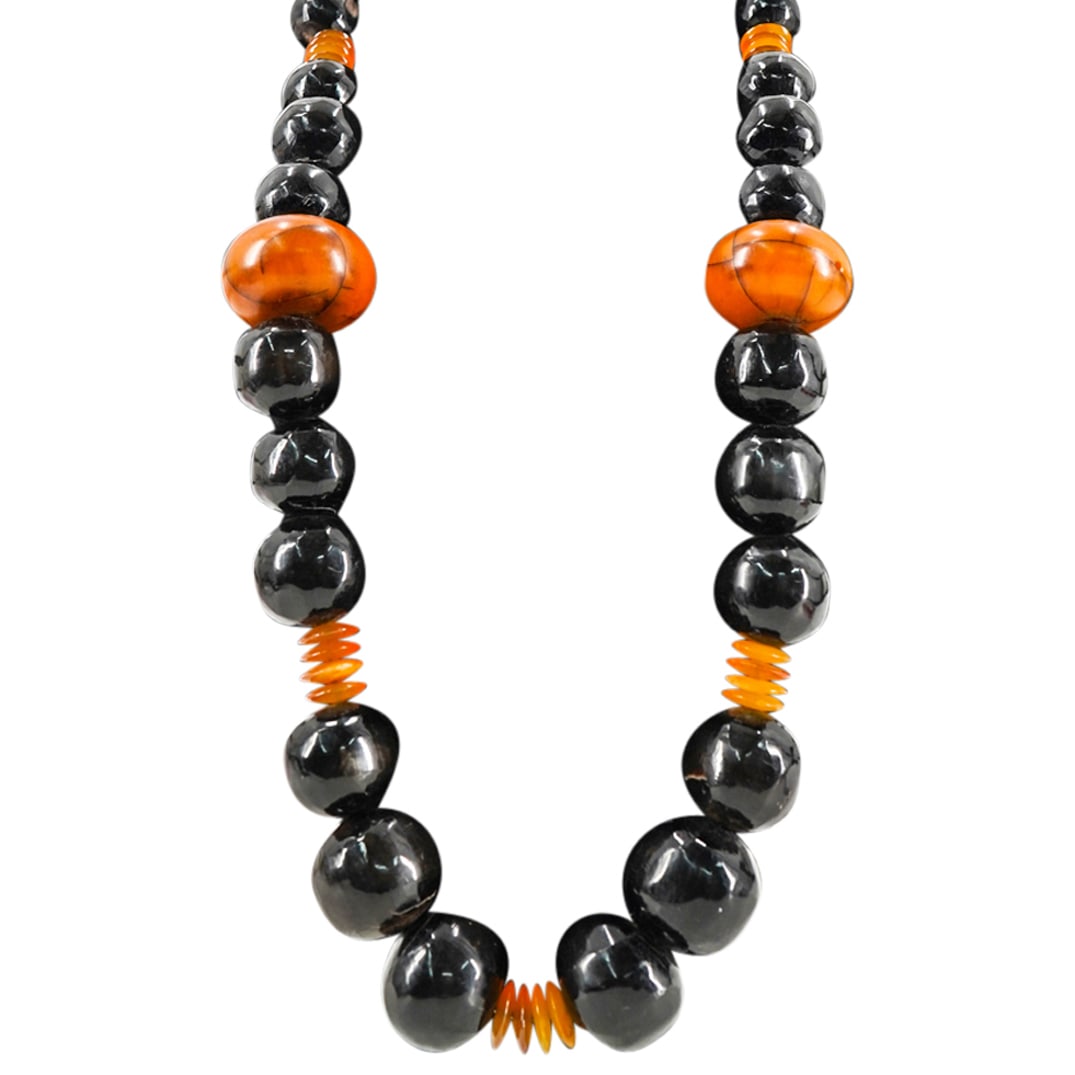 Antique Tibetan Amber Bead Necklace (1 of 4)