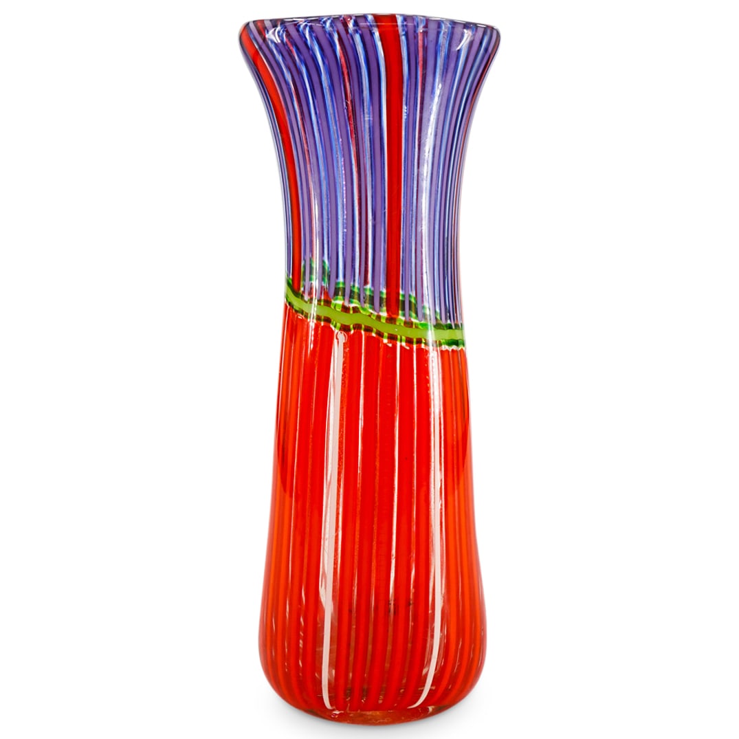 Murano Blown Art Glass Bandiere Vase By Anzolo Fuga (1 of 5)