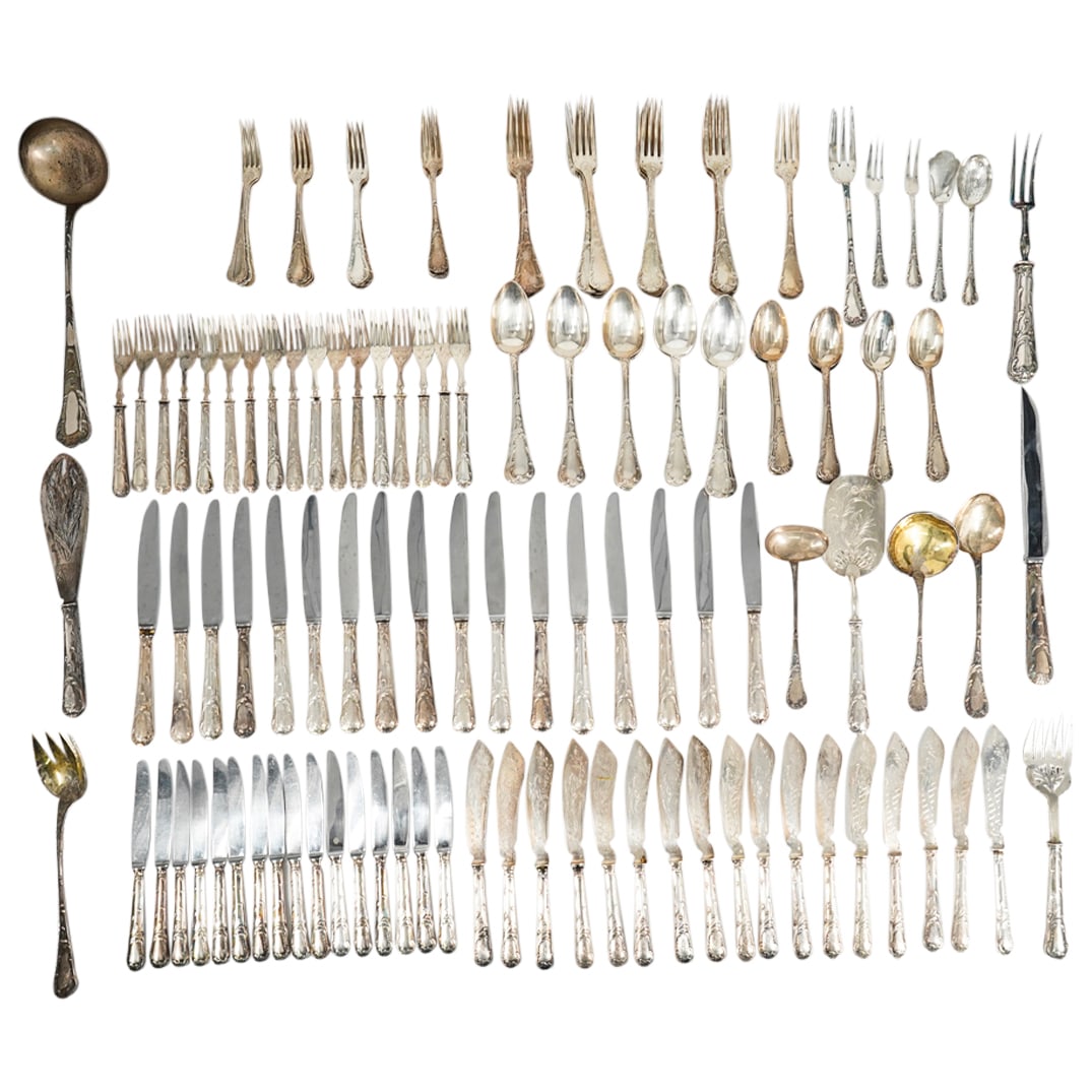 (150 Pc) Christofle 950 Silver Flatware Set (1 of 19)