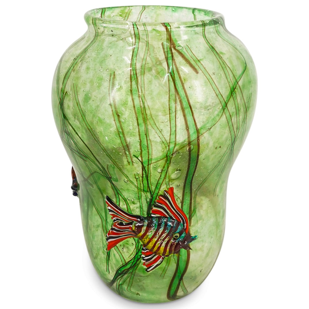 Attributed to Arte Vetraria Murano Glass Aquarium Vase (1 of 8)