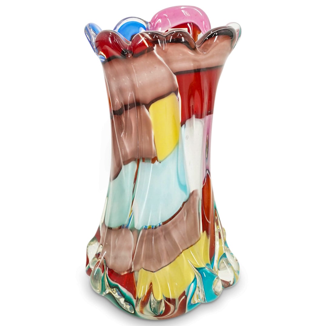 Pauly & C. Murano Blown Glass Pezzato Vase (1 of 7)