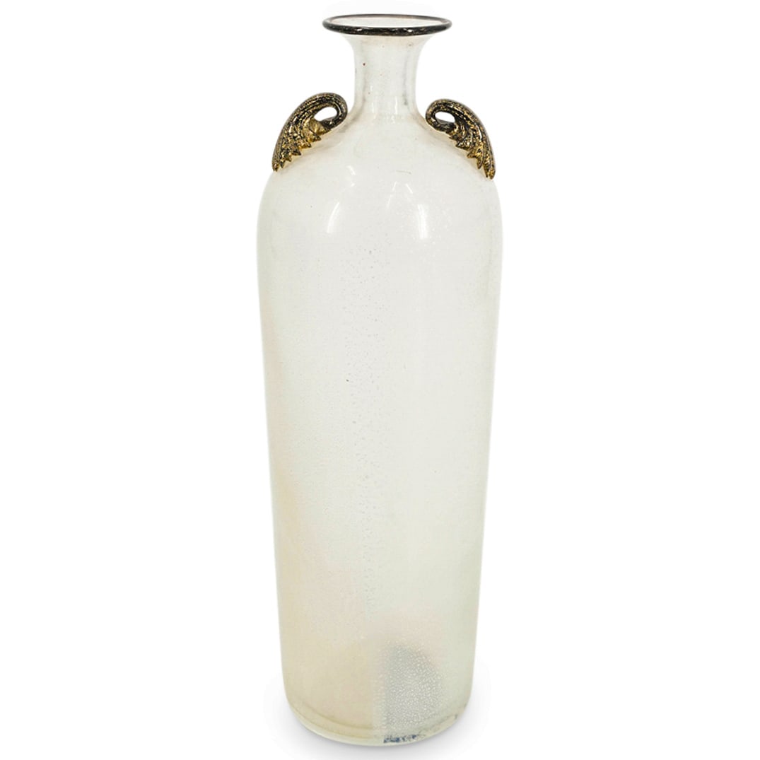 Mario Poggi Murano Blown Glass Vase (1 of 8)