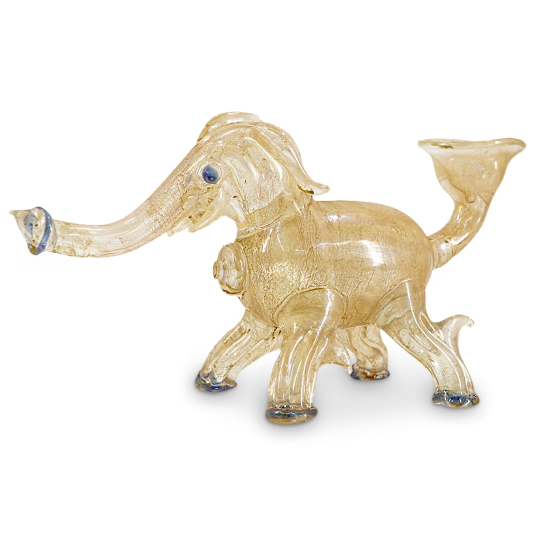 Etruscan Style Murano Blown Glass Elephant Askos (1 of 6)