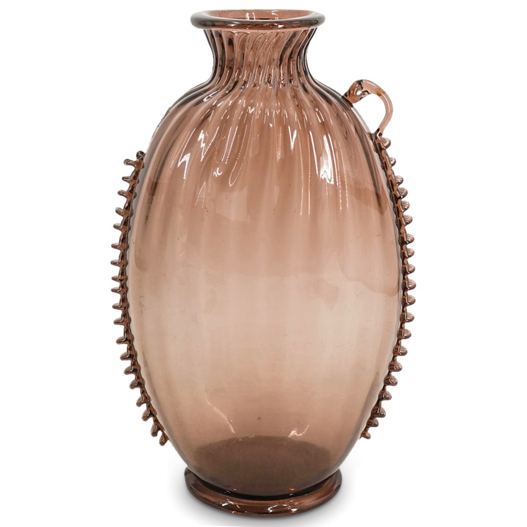 Attrib. Napoleone Martinuzzi Murano Amethyst Blown Glass Vase (1 of 7)