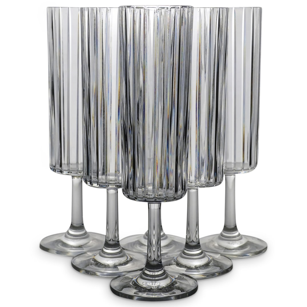 (6 Pc) Baccarat Harmonie Champagne Flutes (1 of 6)