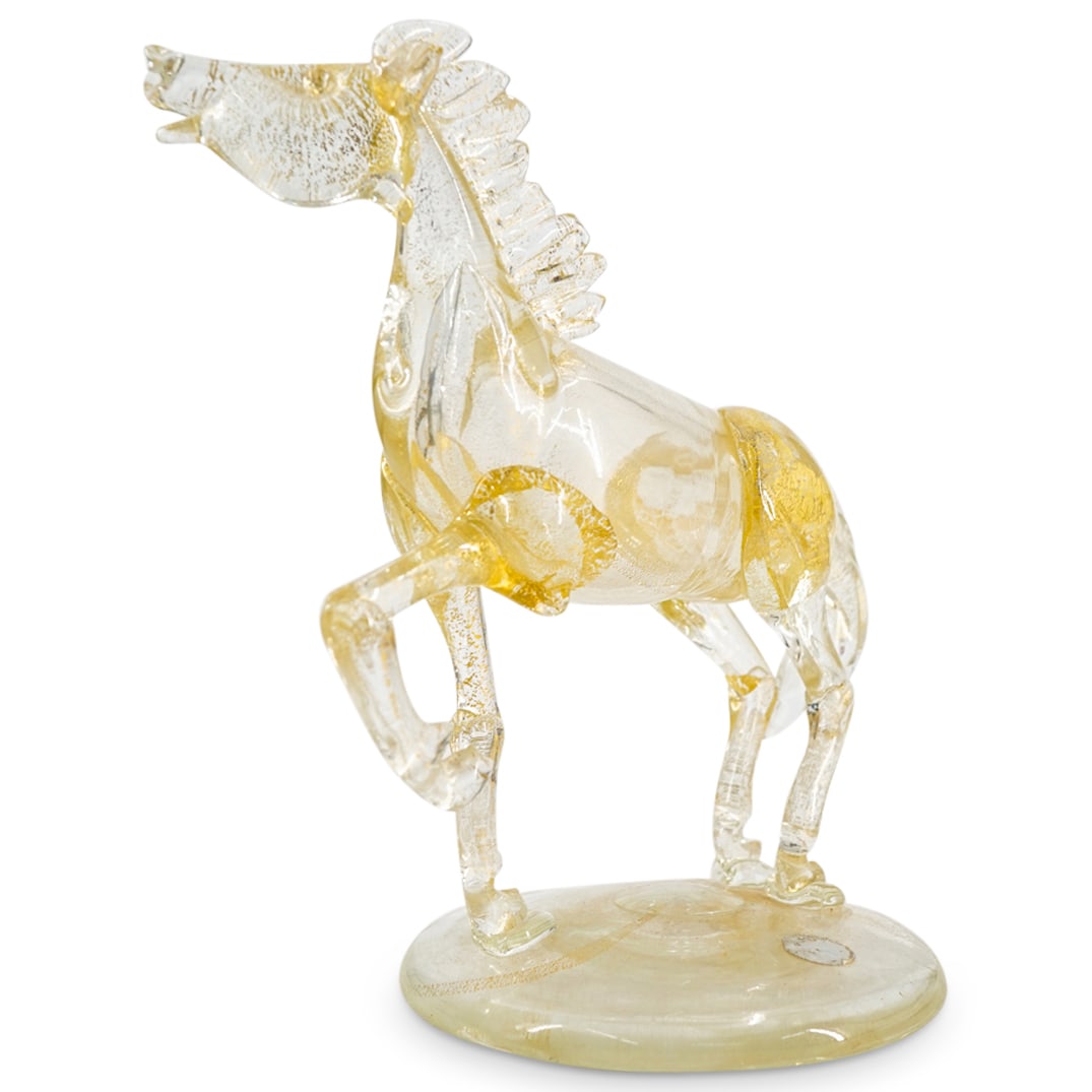 Murano Glass Figure of a Galloping Horse (1 of 9)