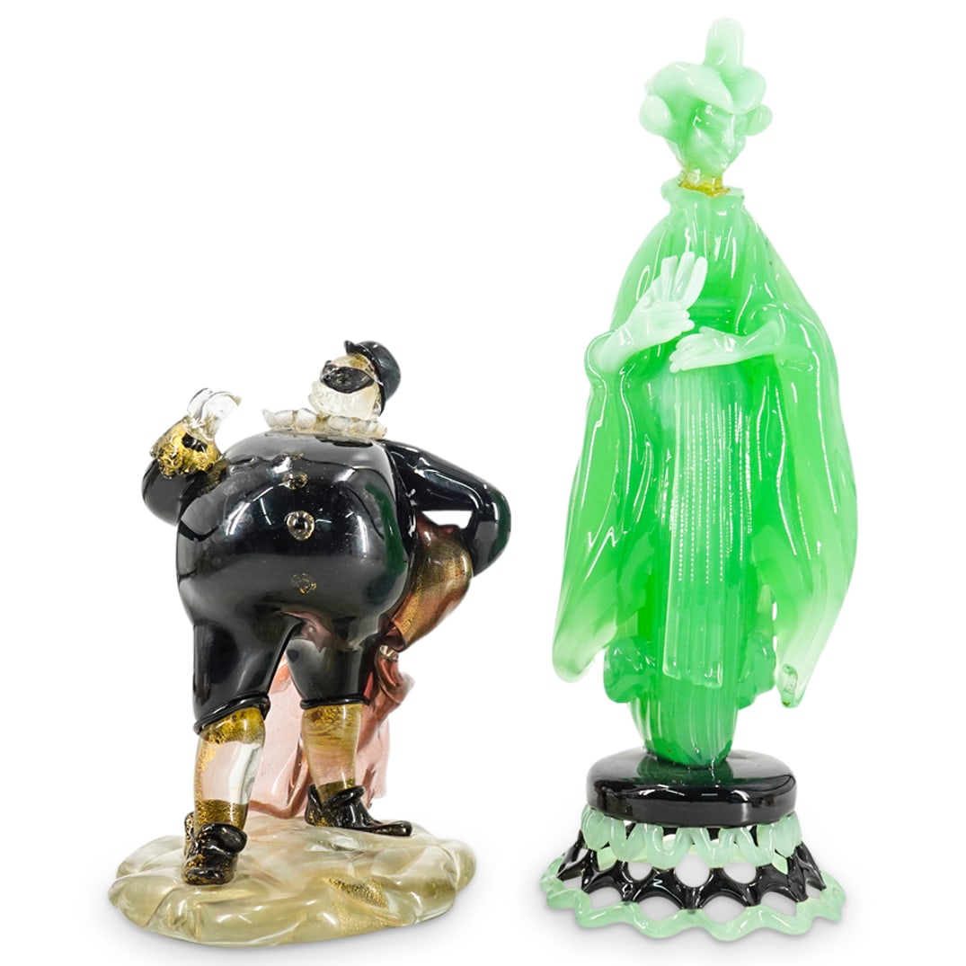 (2 Pc) Pair of Murano Art Glass Sculptures (1 of 12)