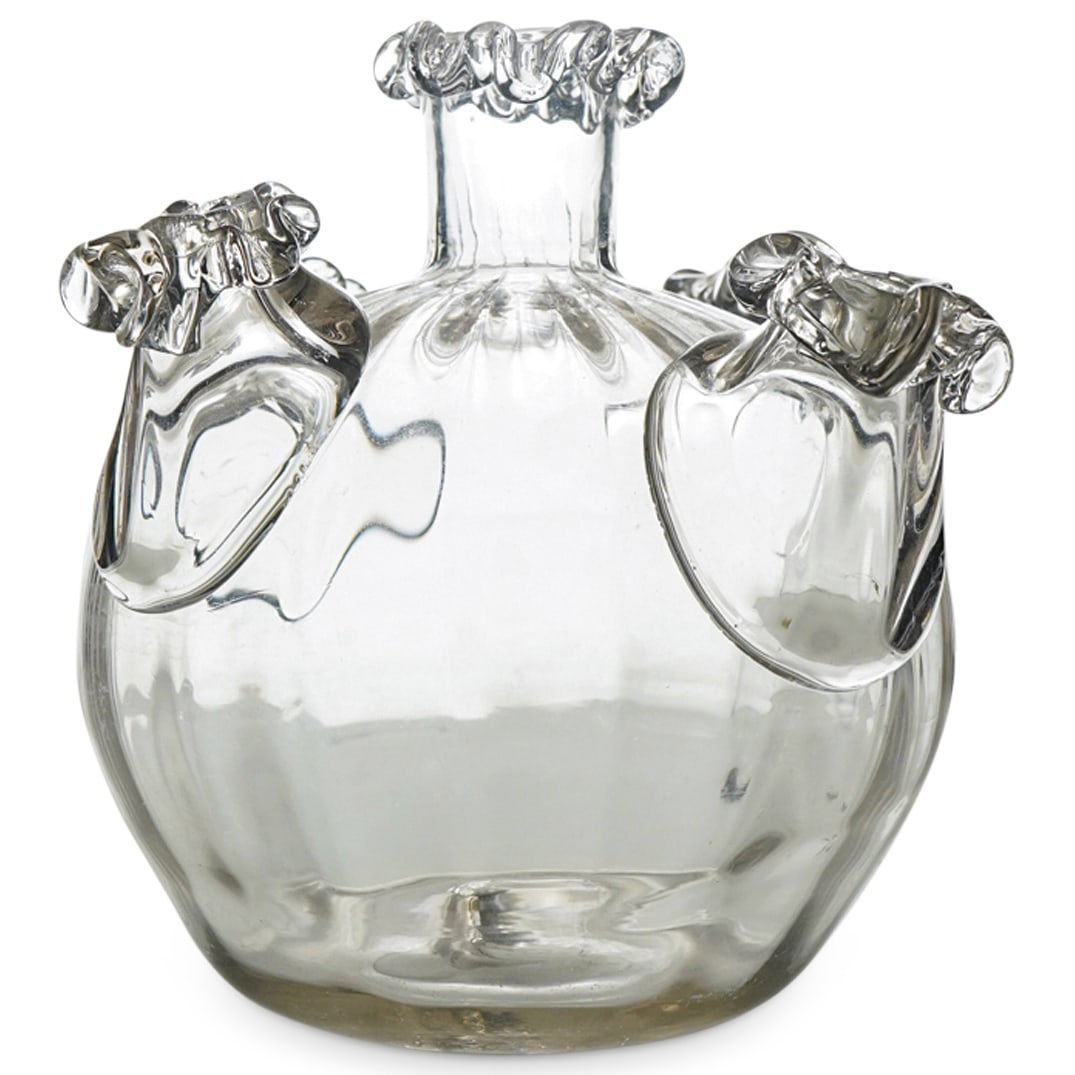 Murano Blown Glass Vase W/ Spouts (1 of 4)