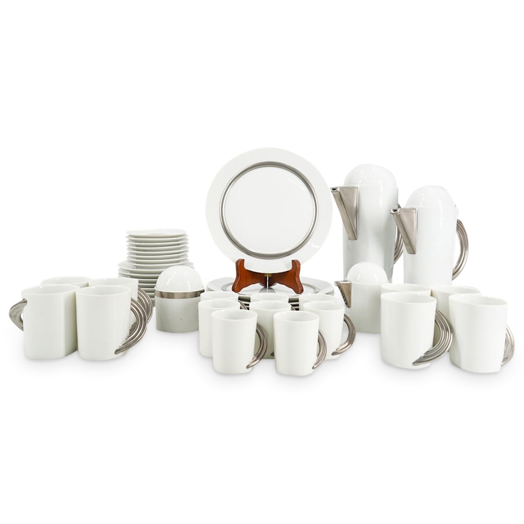 (43 Pc) Mario Bellini Rosenthal Porcelain Tea Set (1 of 14)