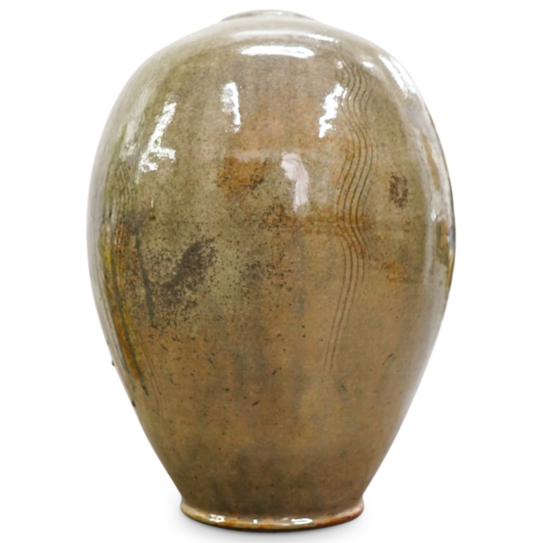 Ben Owen III (B. 1968) Studio Pottery Glazed Stoneware Vase (1 of 5)