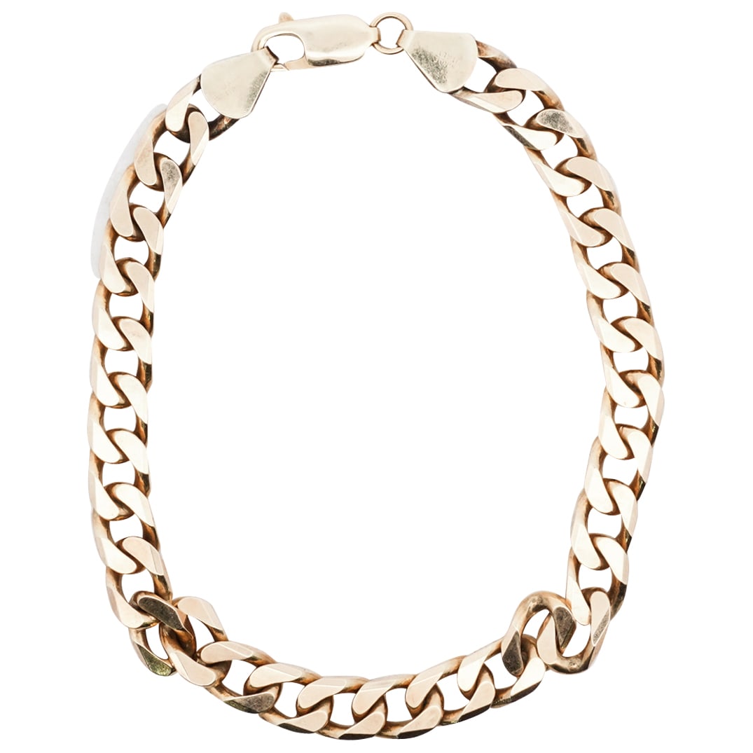 Vintage 14k Gold Cuban Link Bracelet (1 of 4)