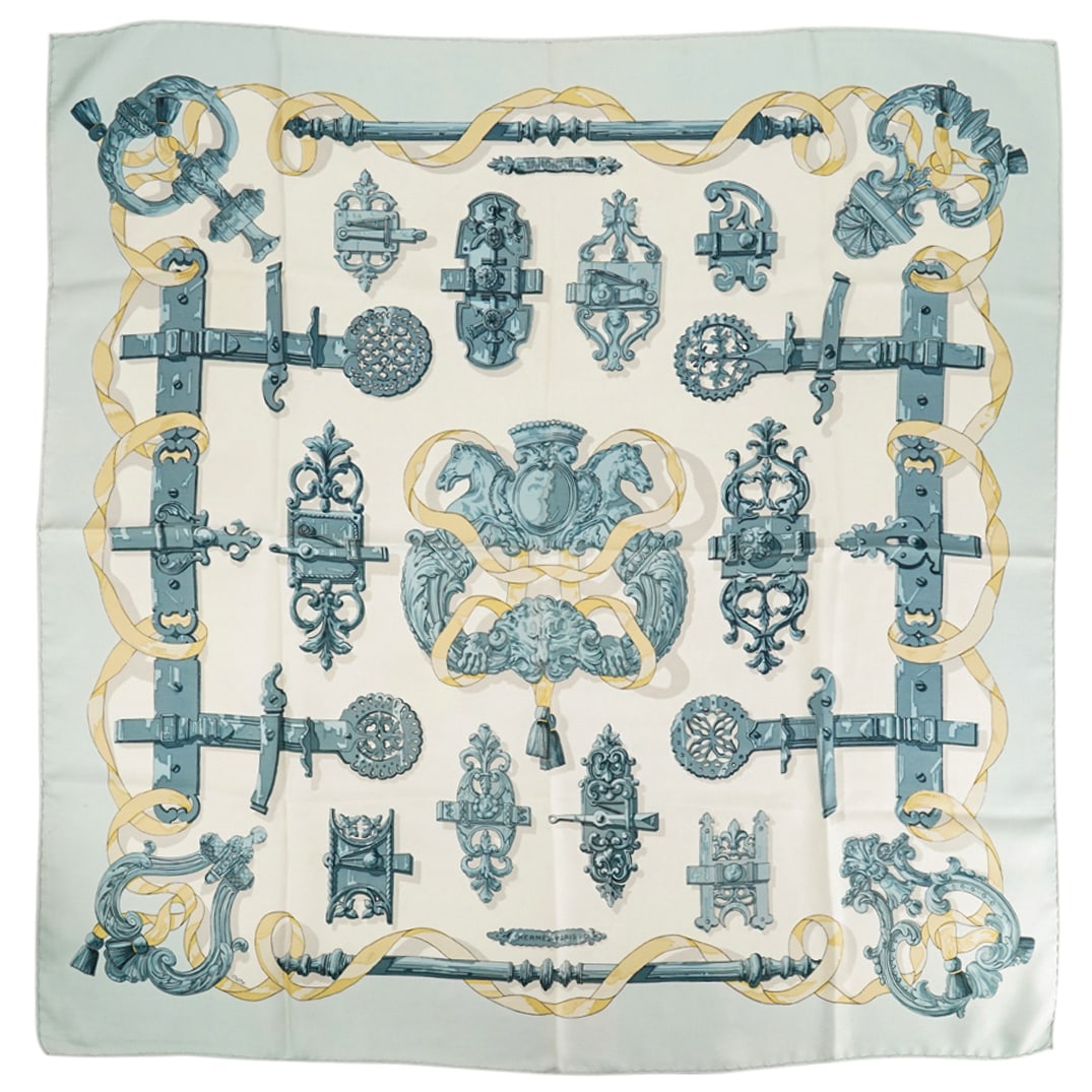 Vintage Hermes "Ferronnerie" Silk Scarf (1 of 6)