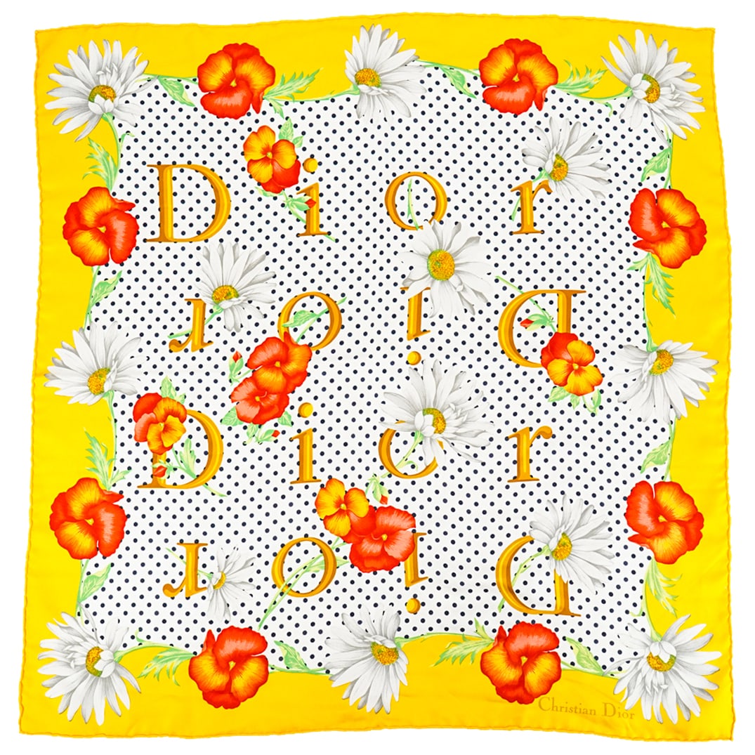 Vintage Christian Dior Silk Scarf (1 of 5)