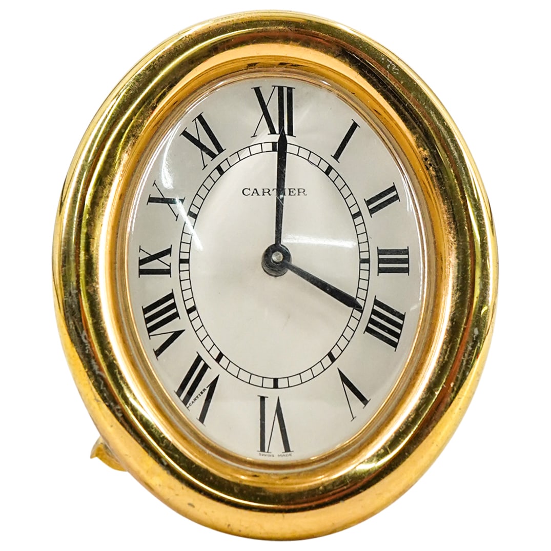 Cartier Baignoire Oval Desk Travel Alarm Clock (1 of 4)