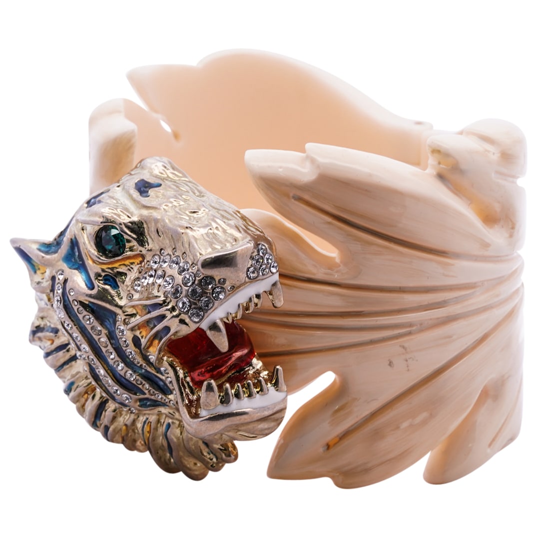 Vintage Gucci "Rajah" Resin Tiger Cuff (1 of 6)