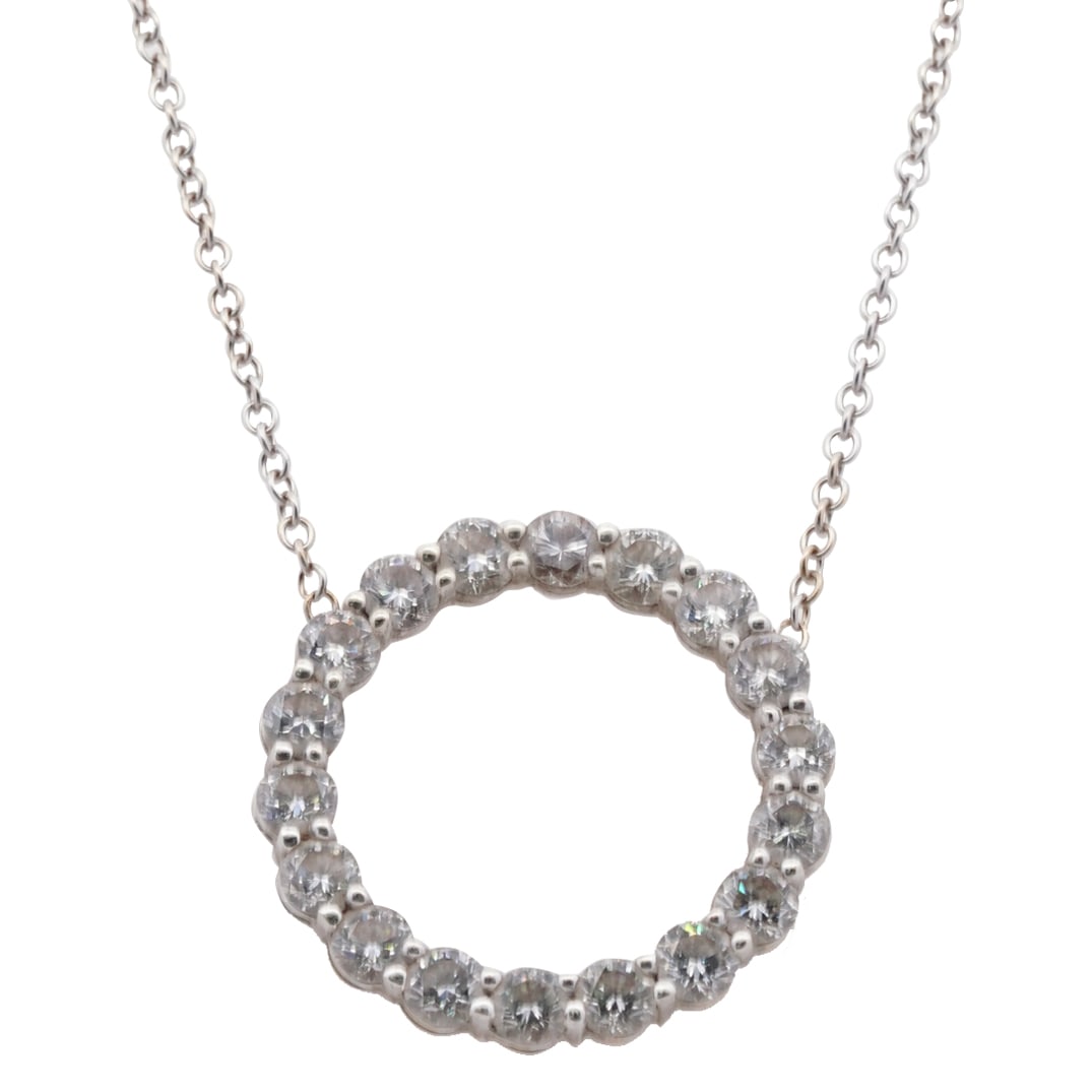 Vintage 14k Gold and Diamond Pendant Necklace (1 of 4)