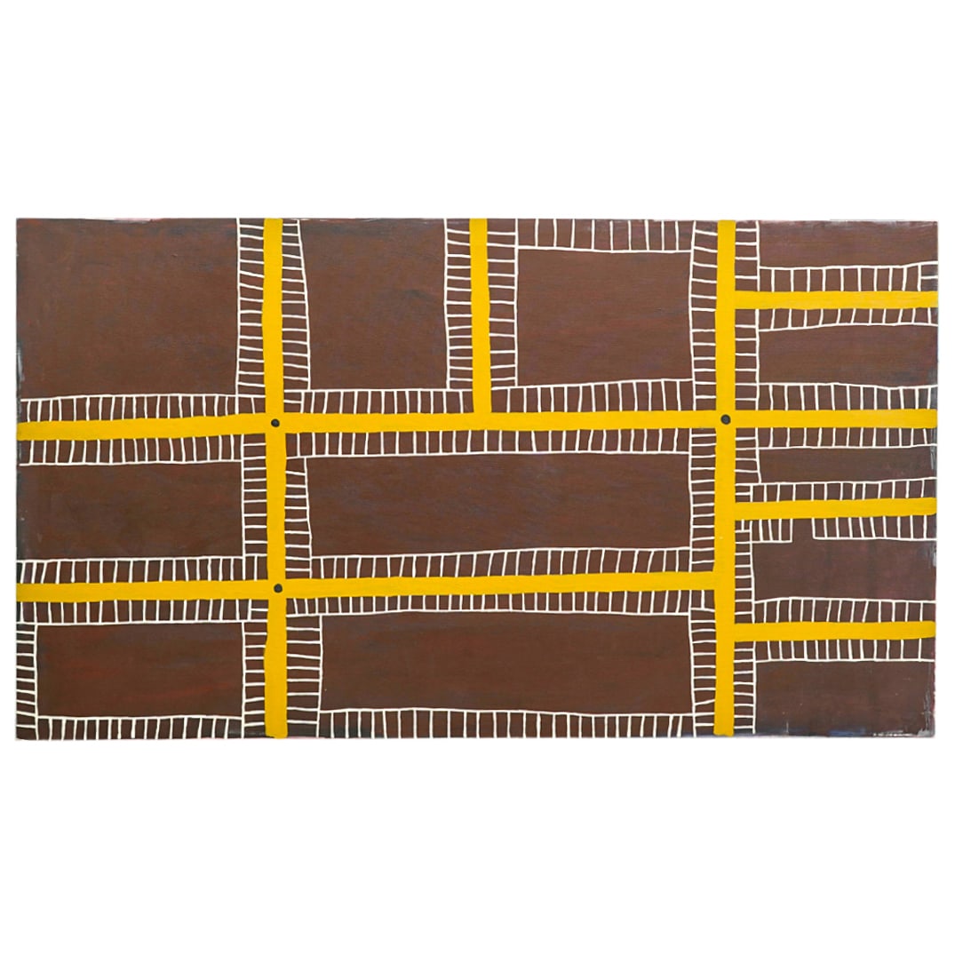 Ben McKeoan (Australian, B. 20th C.) "Nine Hundred Block" Acrylic On Linen (1 of 9)