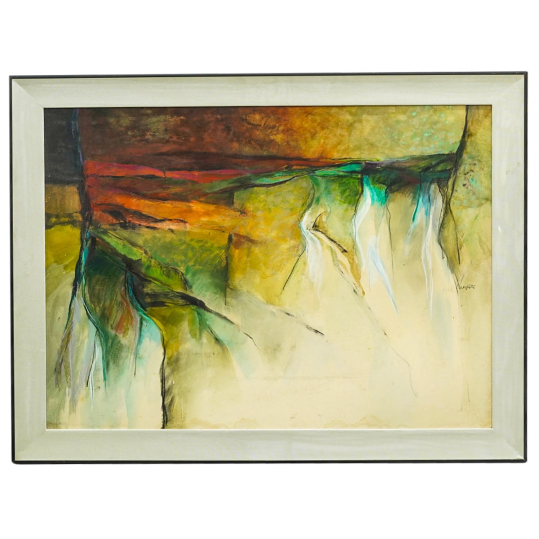 Alexander Nepote (American, 1913-1986) Abstract Oil On Board (1 of 6)