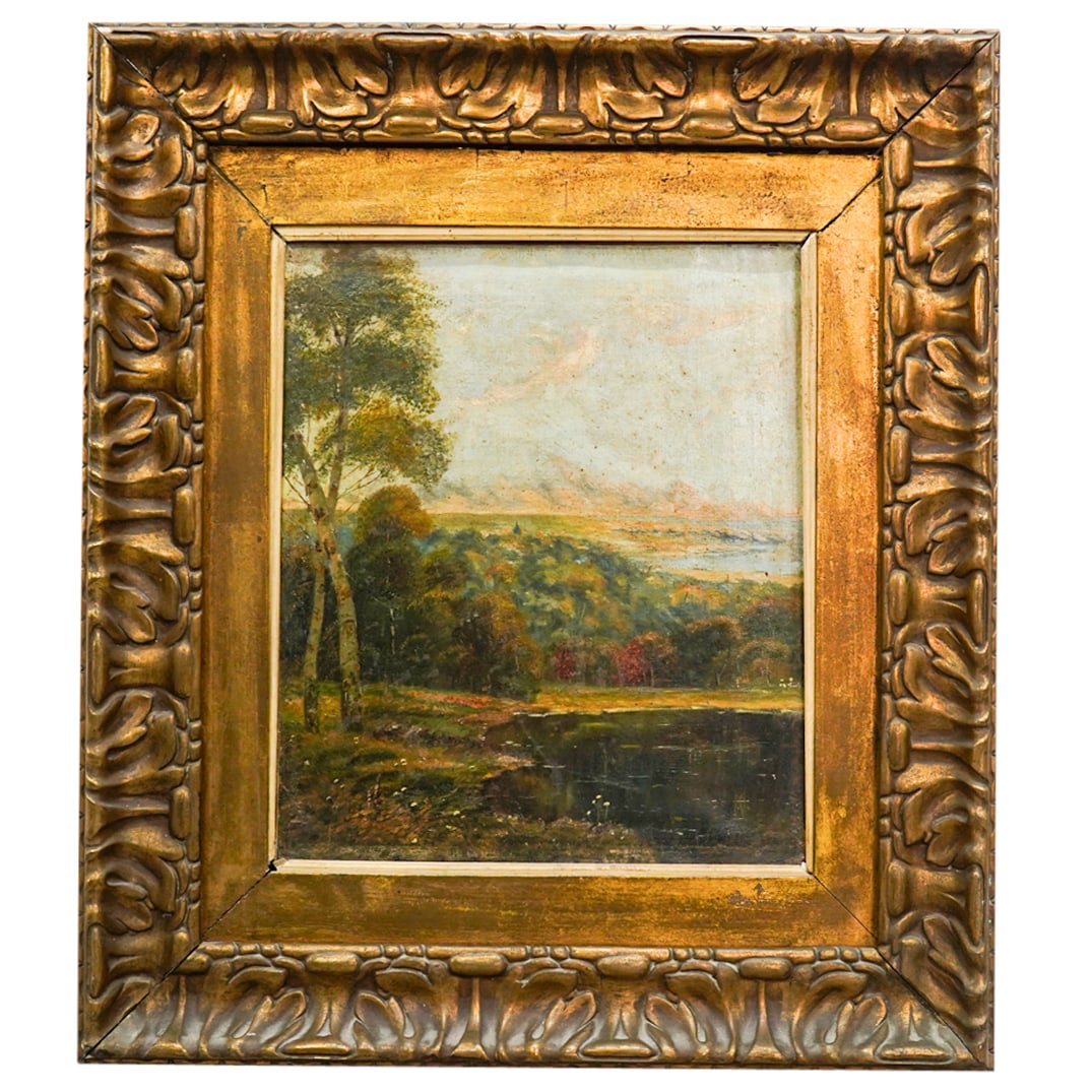 John Joseph Enneking (American, 1841) Oil On Canvas Painting (1 of 6)