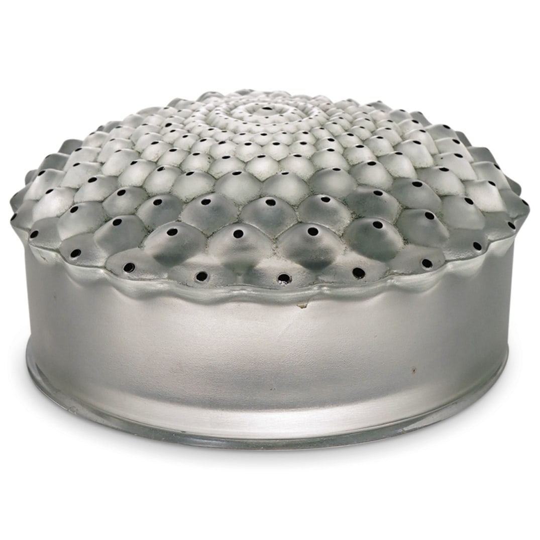 Lalique "Cactus" Round Lidded Powder Box (1 of 5)