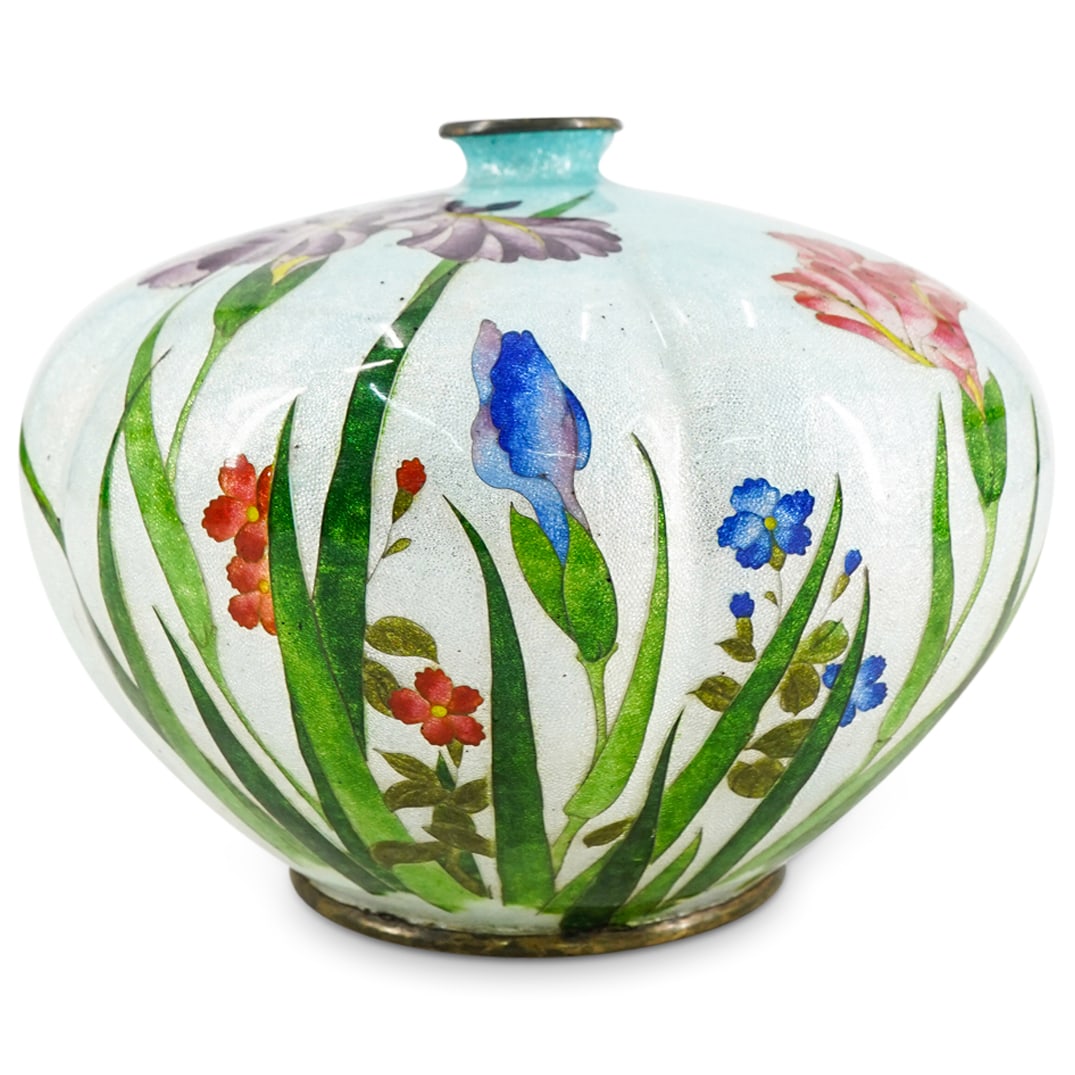 Antique Japanese Meiji Era Ginbari Melon Vase (1 of 7)