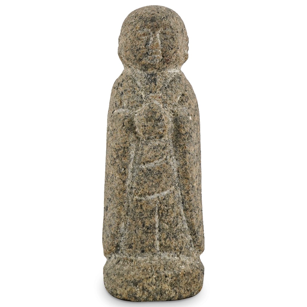 Ancient Stone Carved Standing Buddha (1 of 4)