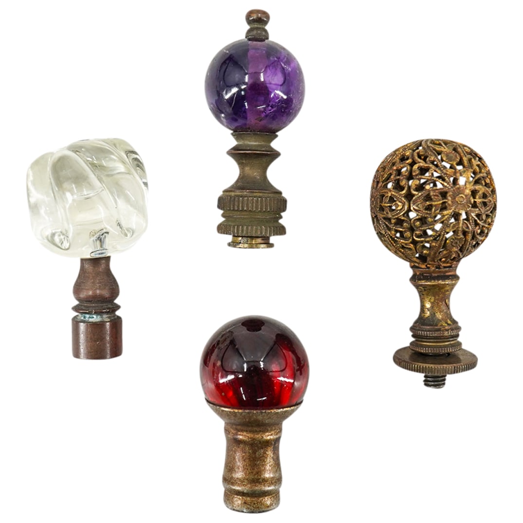 (4Pc) Antique Chinese Hat Finial (1 of 5)