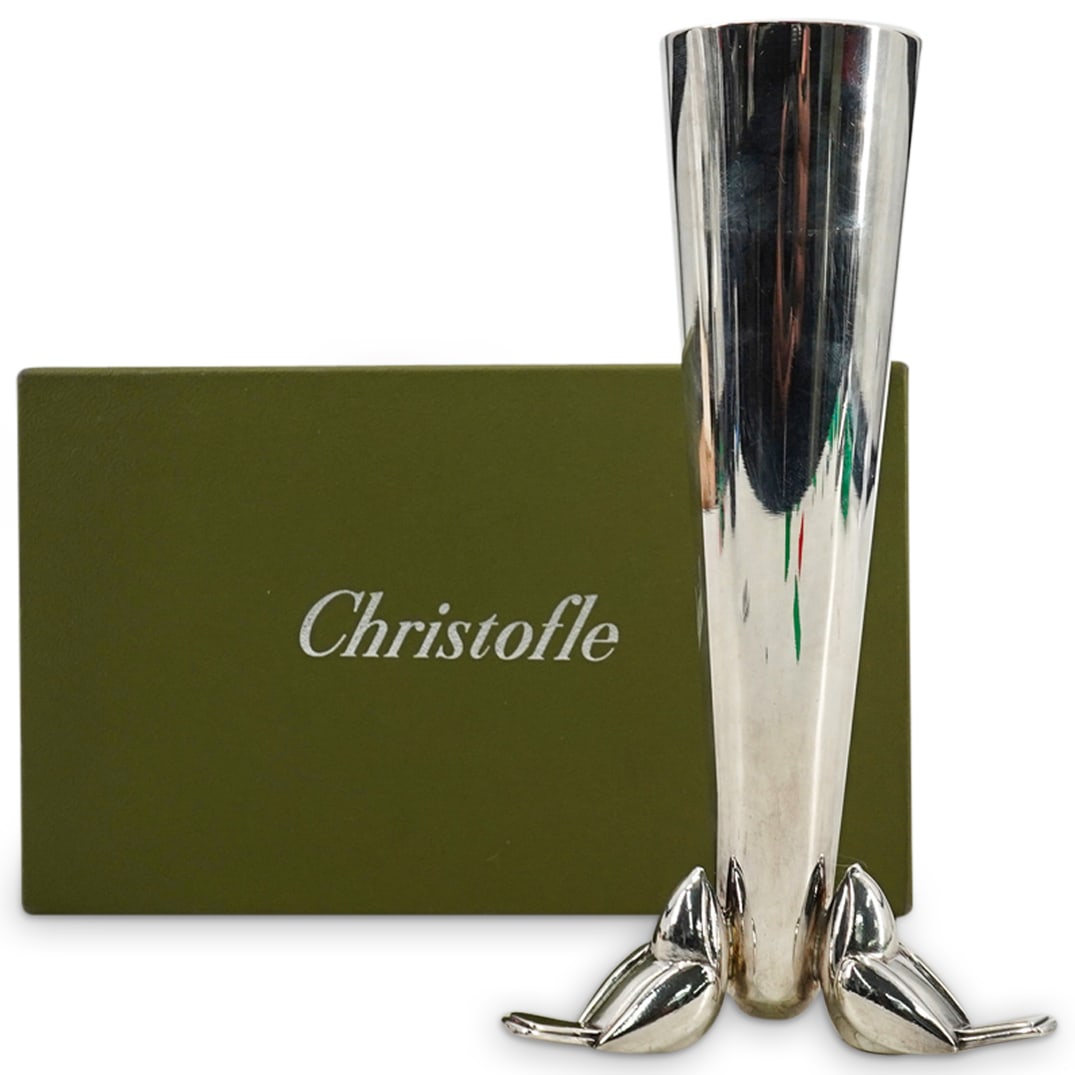 Christofle Silver Plated Piccolo Small Flower Vase (1 of 6)