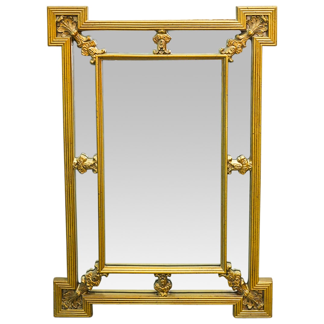 Antique Wood Framed Mirror (1 of 3)